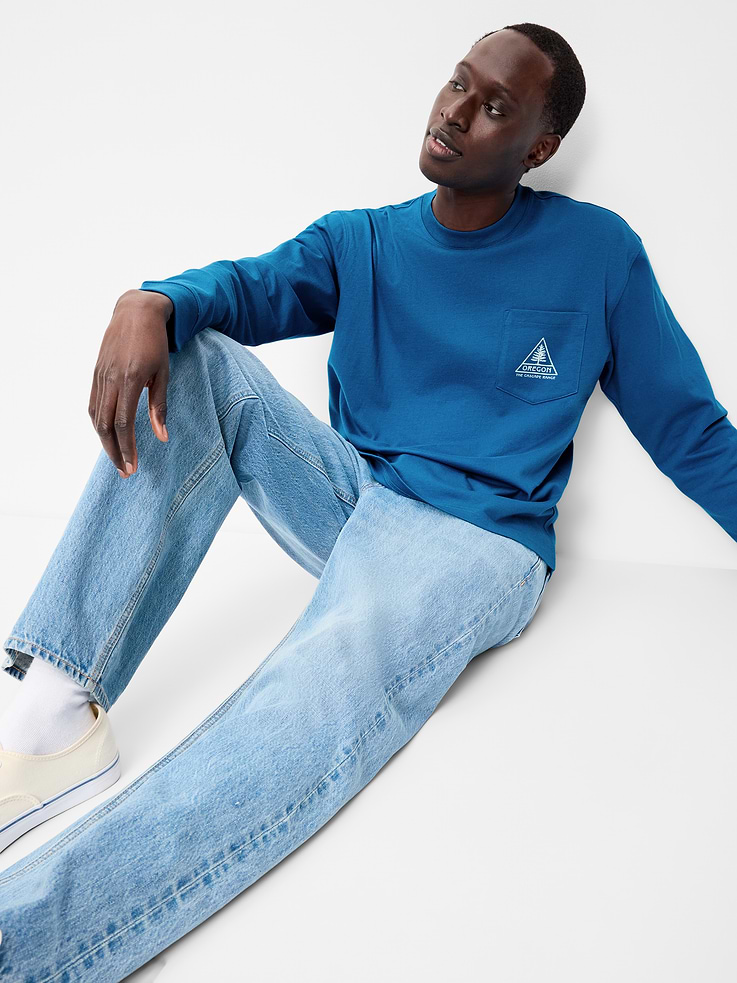 Image number 3 showing, Long-Sleeve Heavyweight Graphic T-Shirt