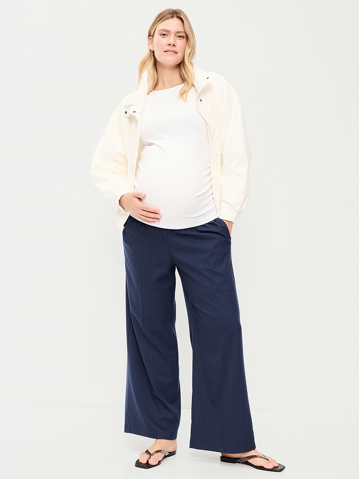 Image number 1 showing, Maternity Wide-Leg Billie Trouser