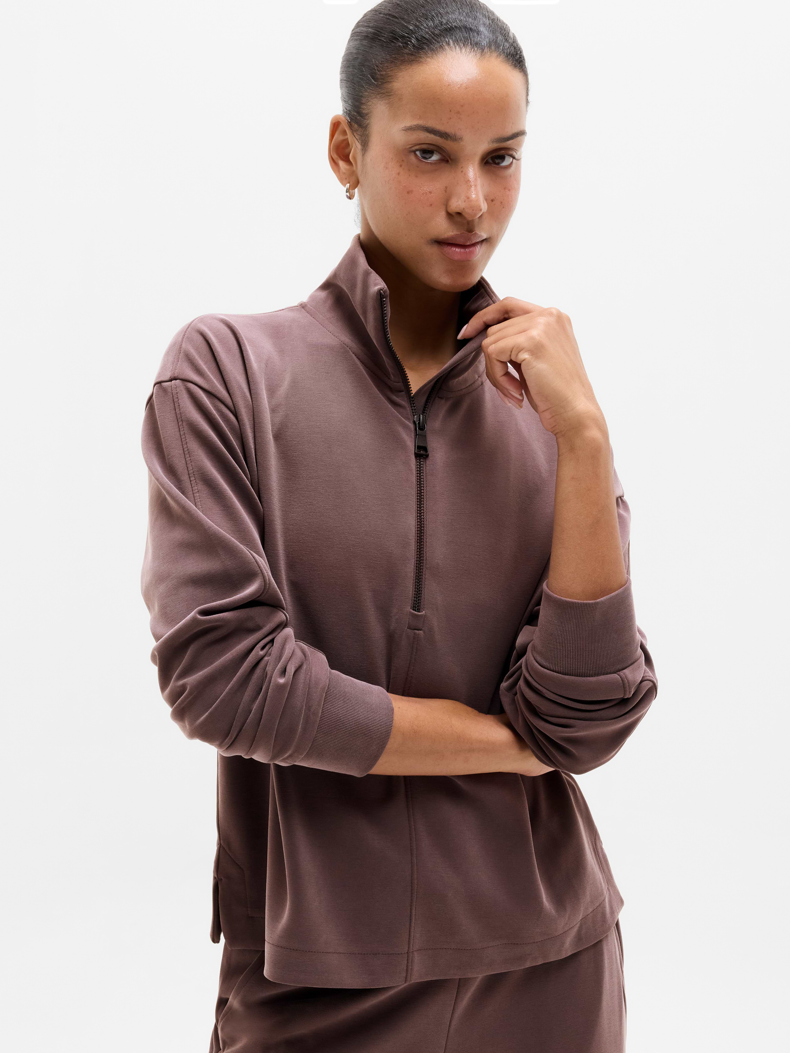 Seasoft Classic 1/4 Zip Sweatshirt | Athleta