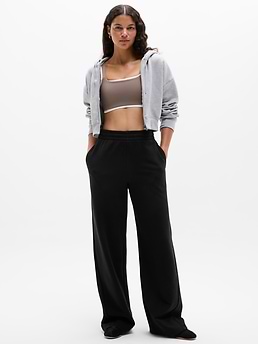 Forever Fleece Classic Wide Leg — Black by Athleta