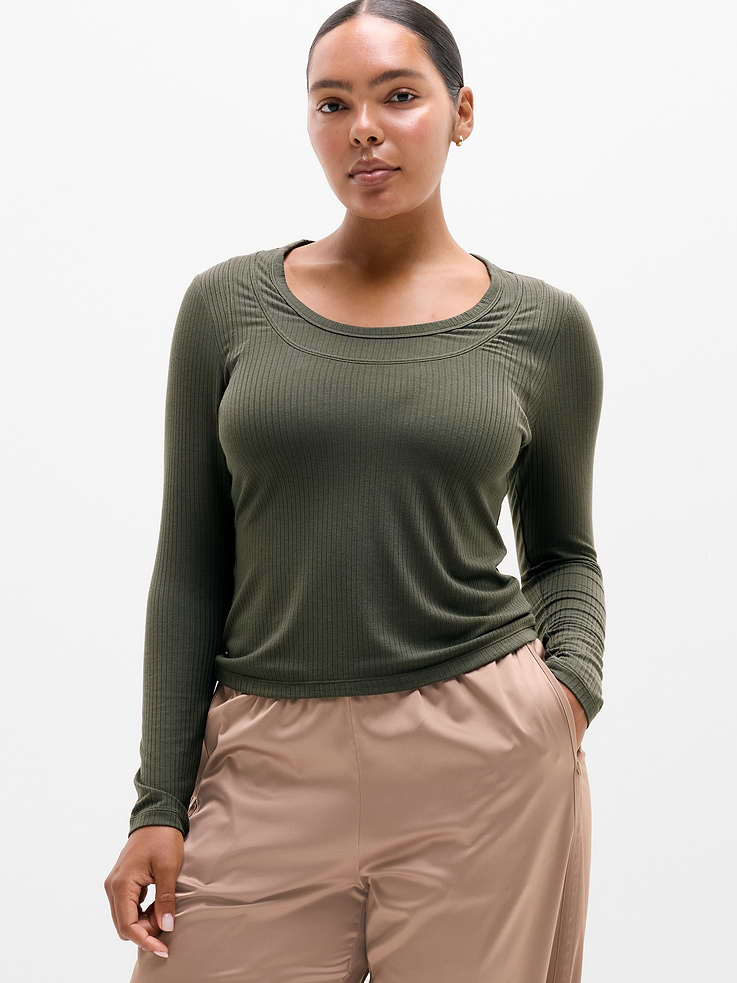 Image number 1 showing, Perfect Rib Layered Top