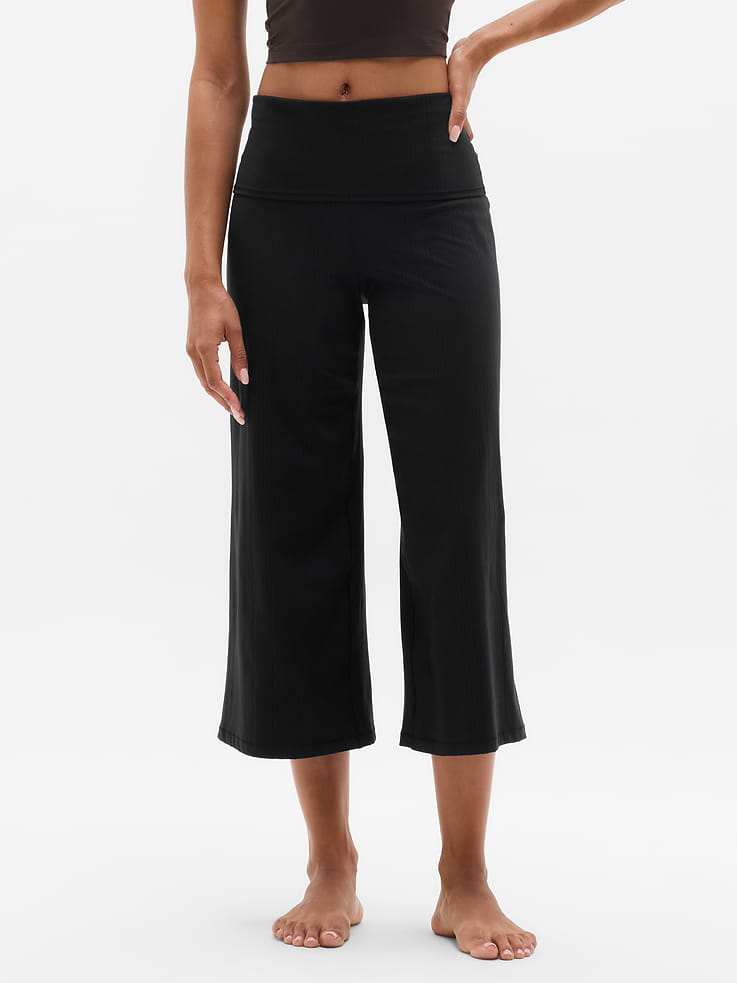 Image number 2 showing, Eternity Rib Crop Wide Leg
