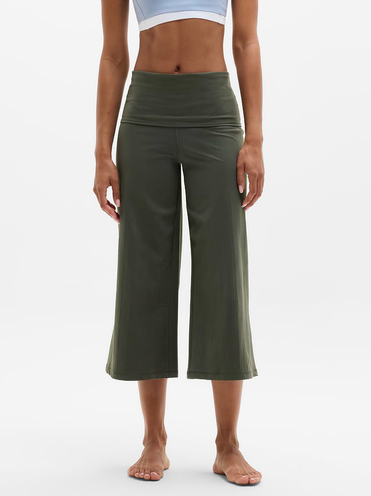 Image number 2 showing, Eternity Rib Crop Wide Leg