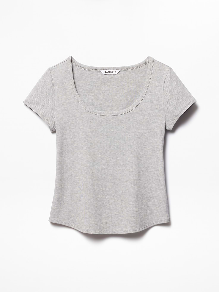 Image number 7 showing, Signature Rib Scoop Tee
