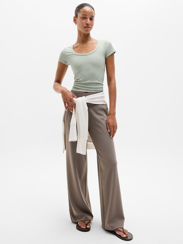 Image number 2 showing, Signature Rib Scoop Tee