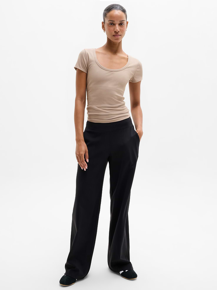 Image number 2 showing, Signature Rib Scoop Tee