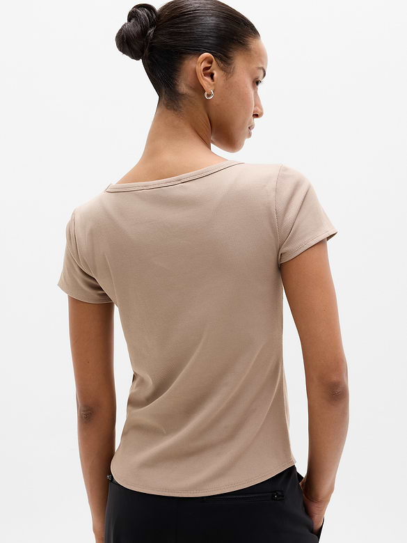 Signature Rib Scoop Tee