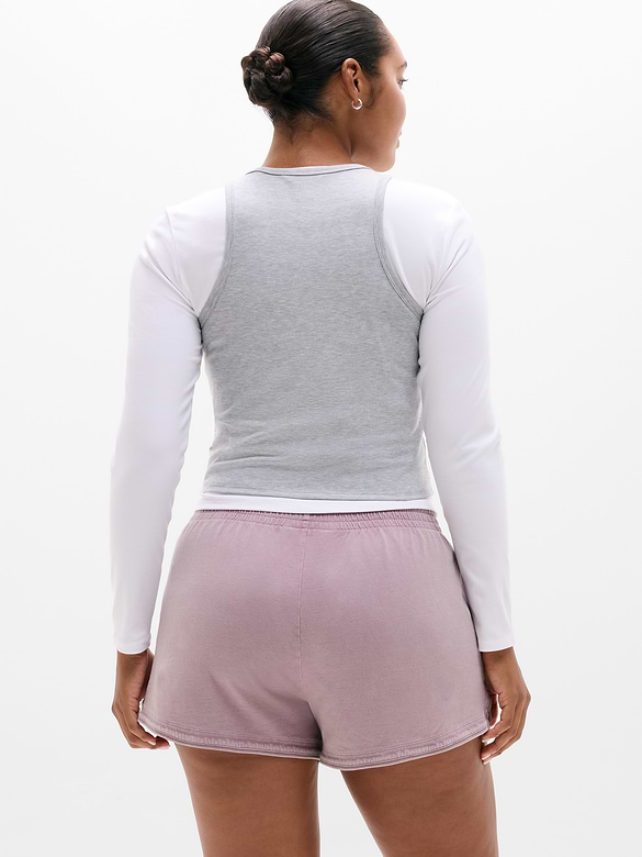 Airy Cotton Terry Snow Wash Shortie