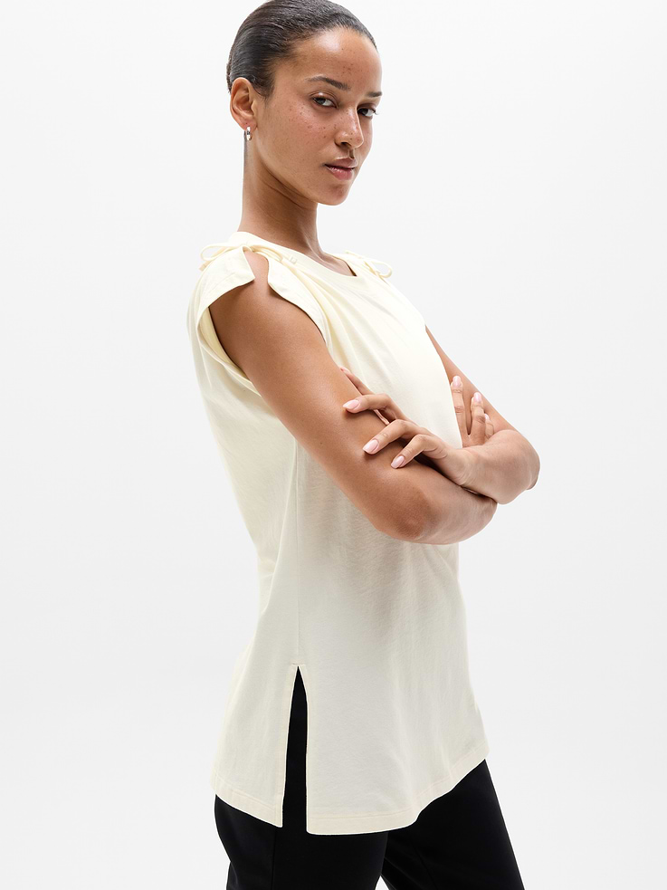 Image number 4 showing, Favorite Cotton Cinched Tee