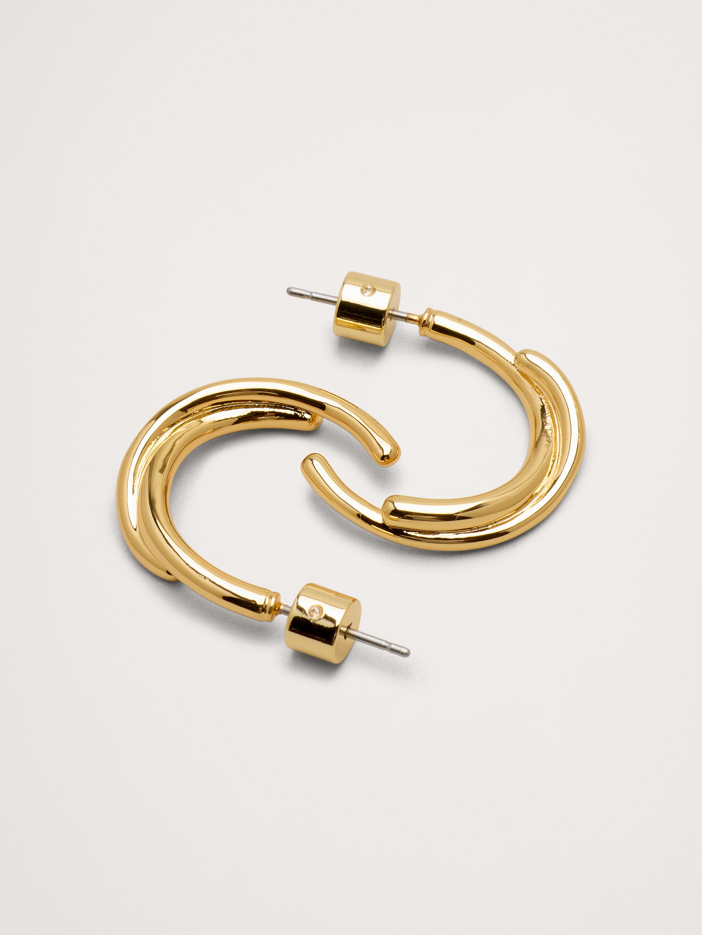 Image number 2 showing, Dashed Twist Hoop Earrings
