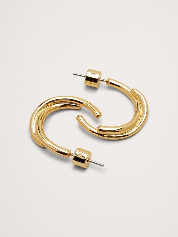 Anneaux d’oreilles torsadés en pointillé