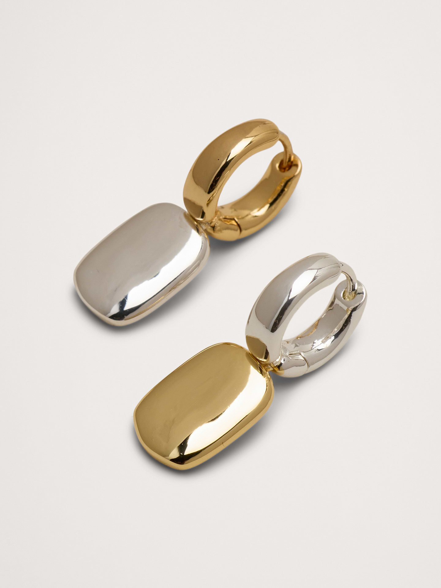 Image number 2 showing, Two-Tone Pendant Earrings
