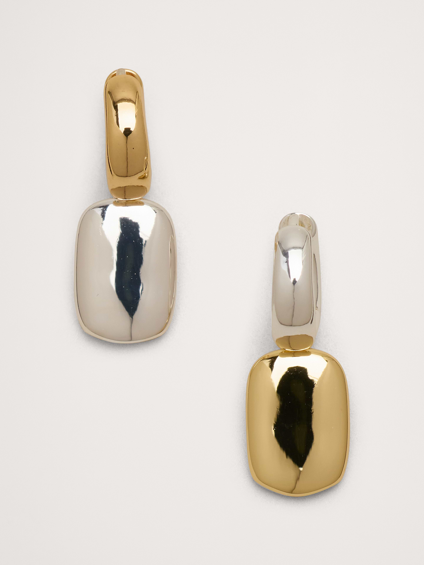 Image number 1 showing, Two-Tone Pendant Earrings