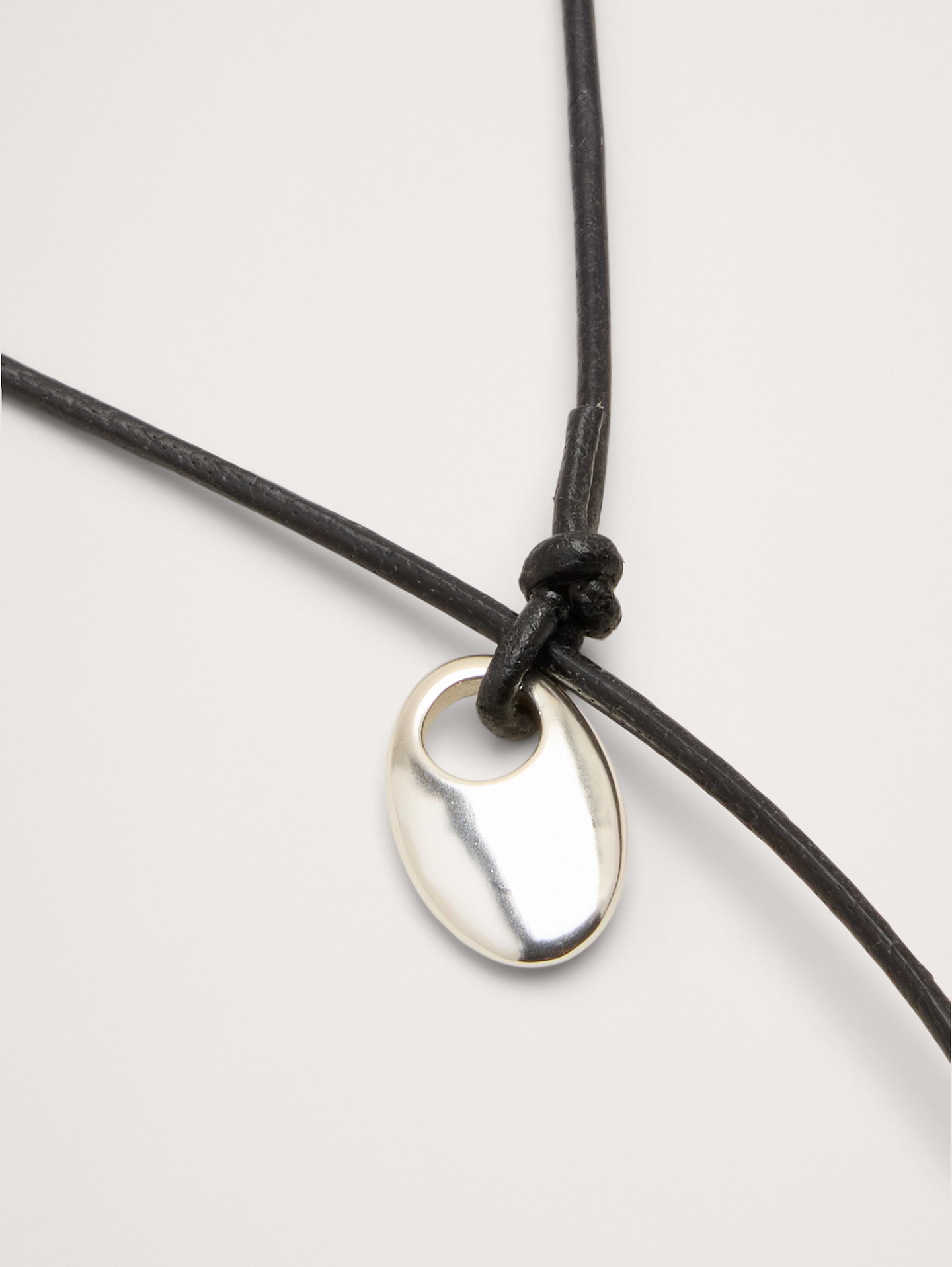 Image number 2 showing, Pebble Leather Cord Necklace