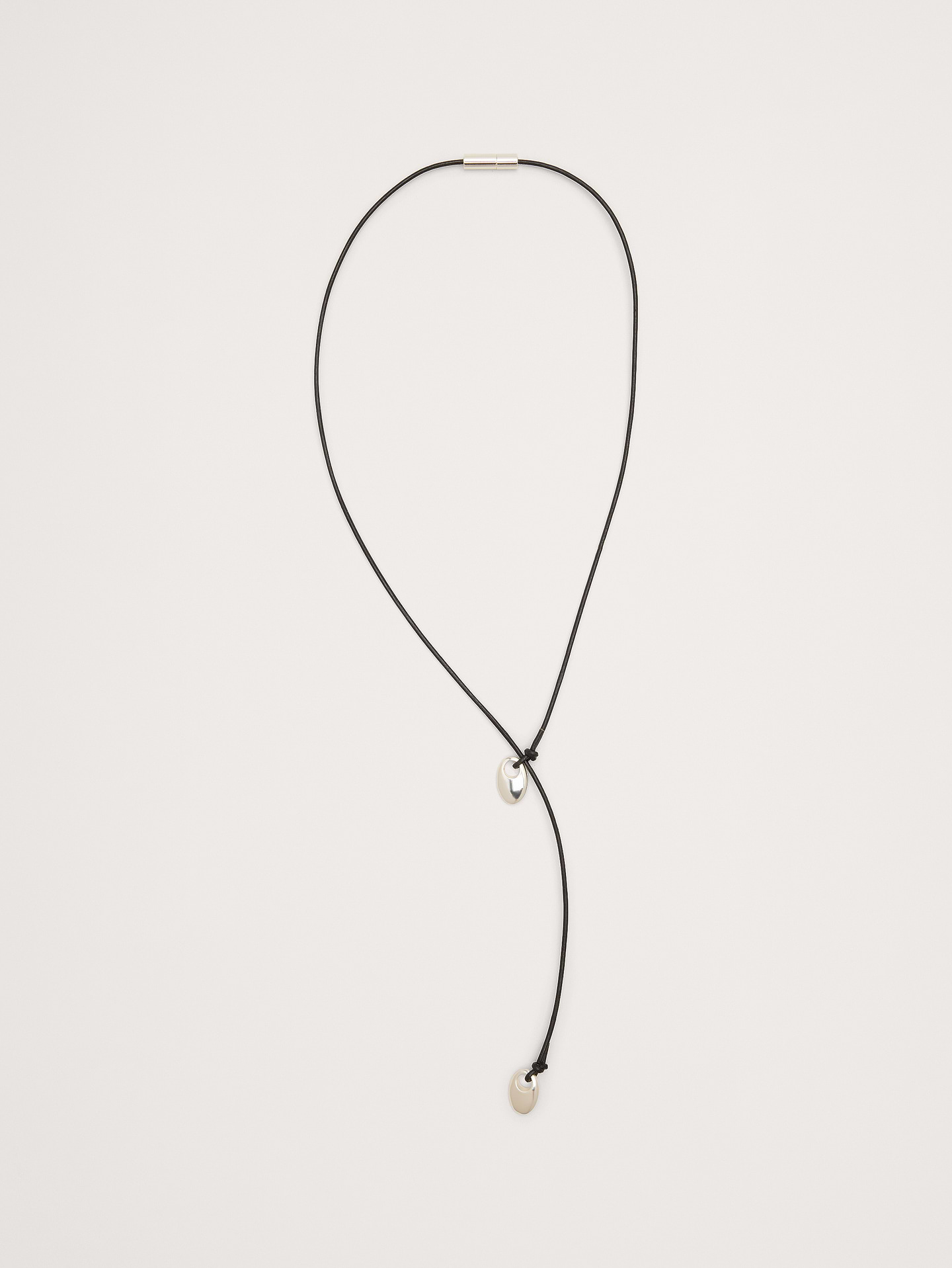 Image number 1 showing, Pebble Leather Cord Necklace