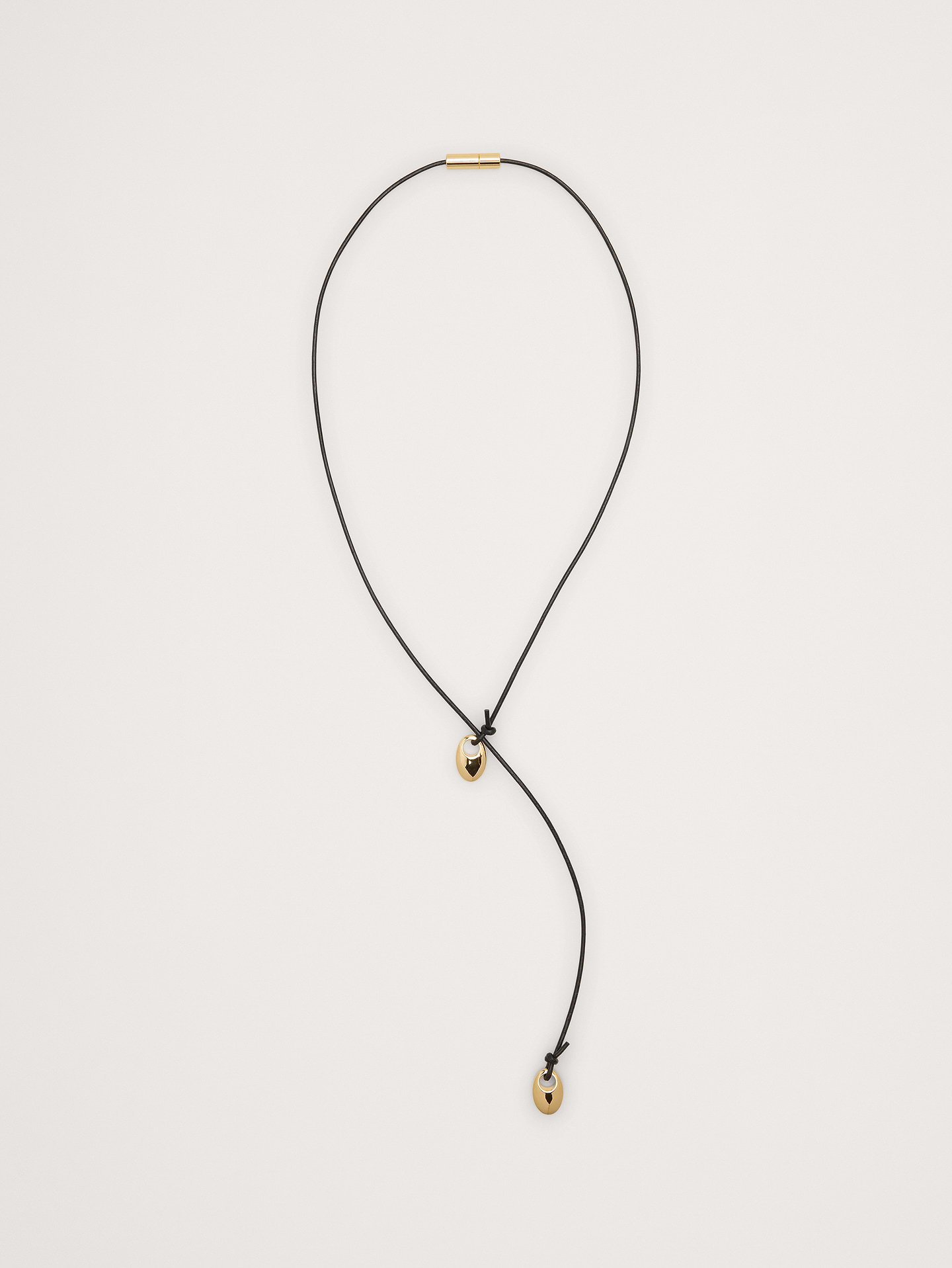 Image number 1 showing, Pebble Leather Cord Necklace