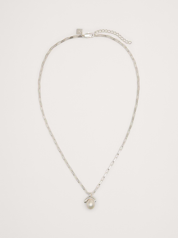 Collier à pendentif à perle