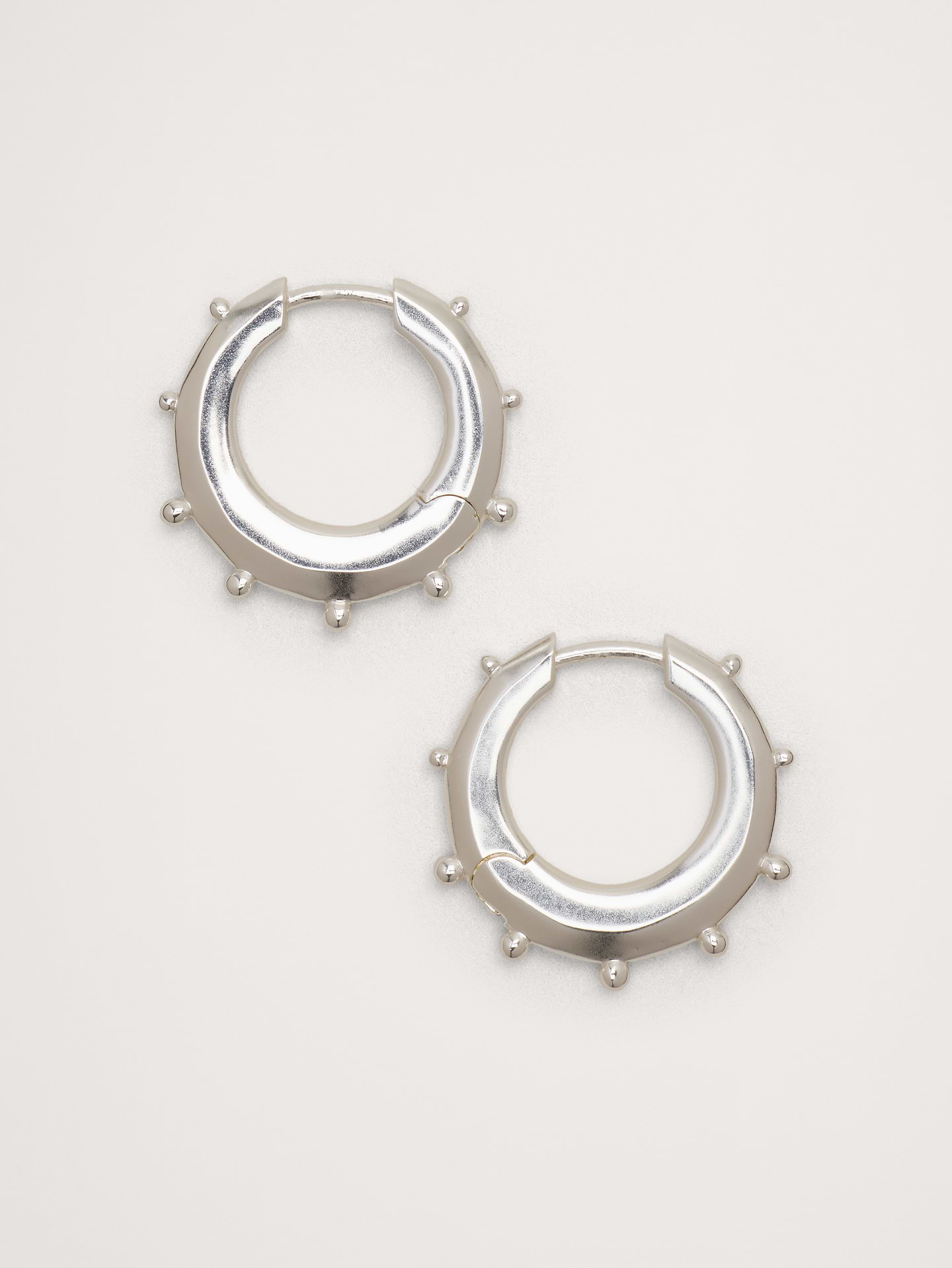 Image number 1 showing, Mini Spiked Hoop Earrings
