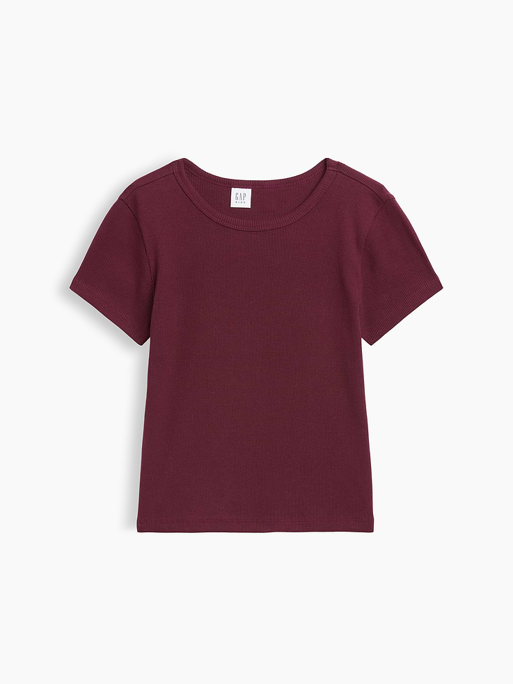 Image number 1 showing, Kids Ribbed T-Shirt