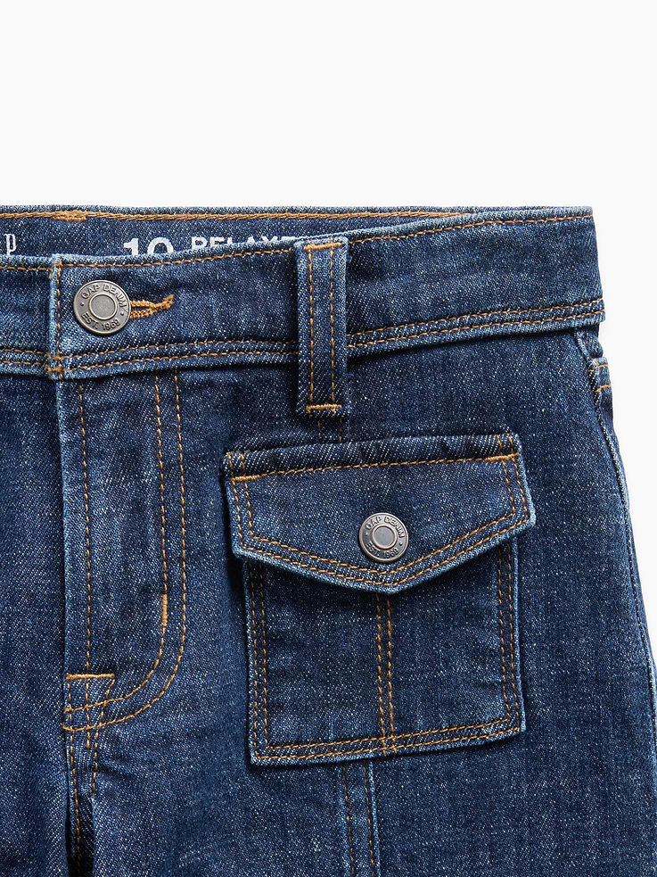 Image number 6 showing, Kids Low Rise Relaxed Flare Jeans