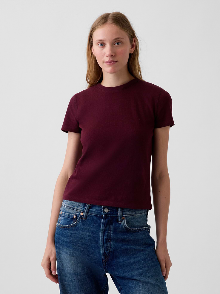 Image number 1 showing, 100% Cotton Authentic Shrunken T-Shirt