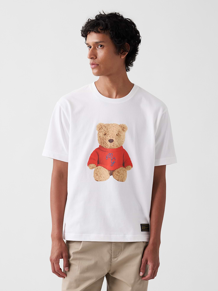 Image number 1 showing, Gap × Malbon Organic Cotton Brannan Bear T-Shirt