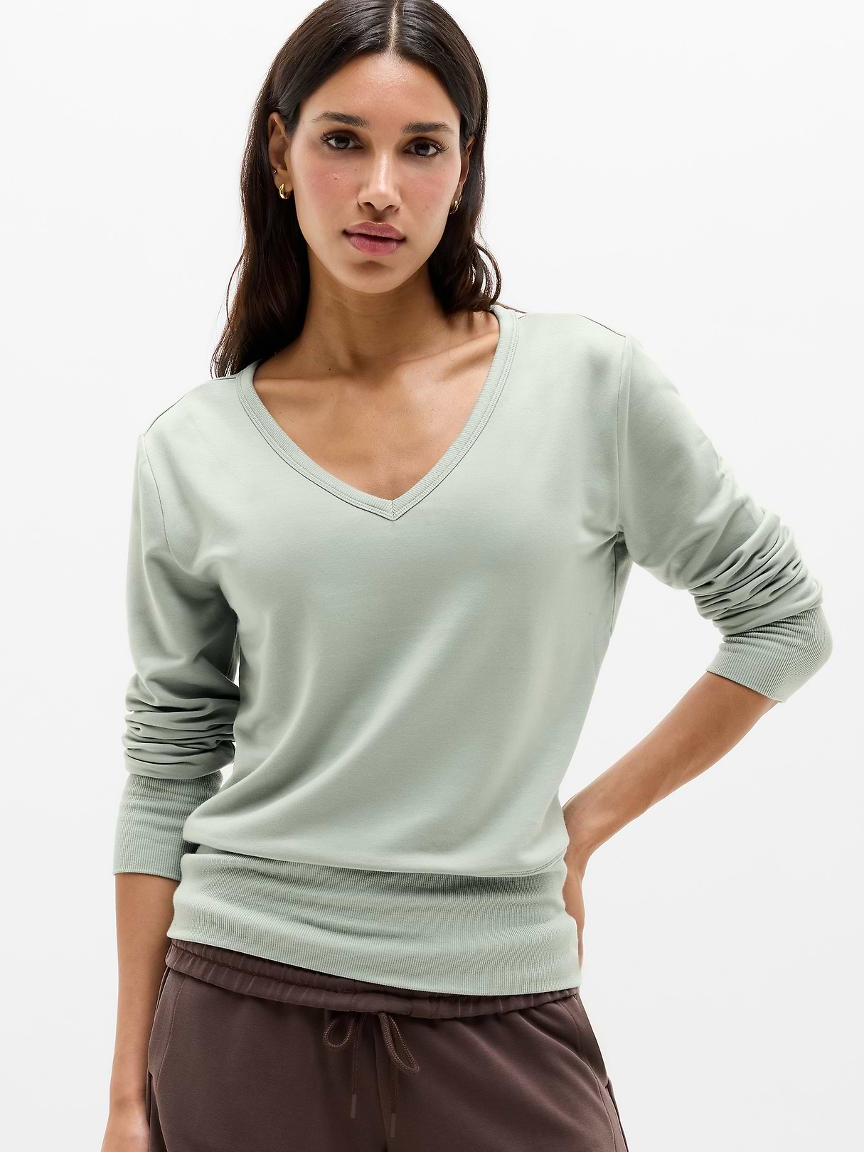Coaster Luxe V-Neck Sweatshirt | Athleta