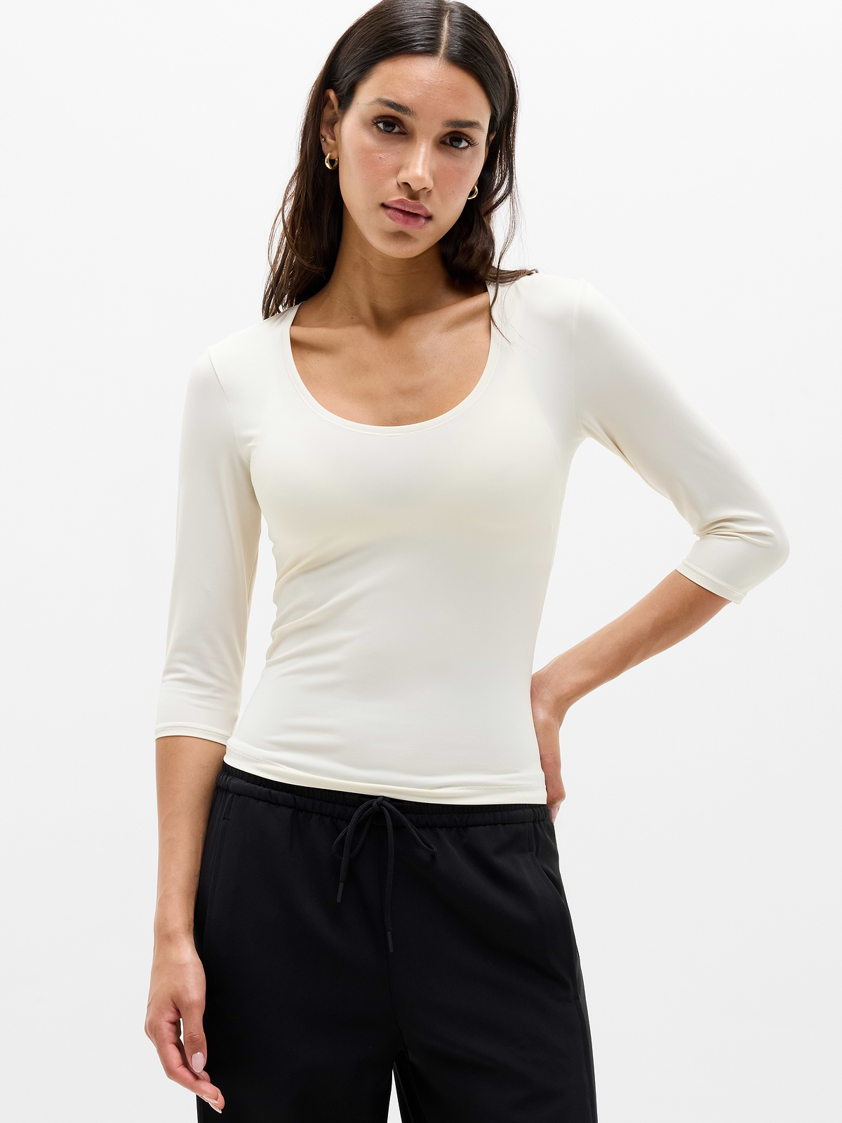 Bodymove Scoop Midi Sleeve Tee