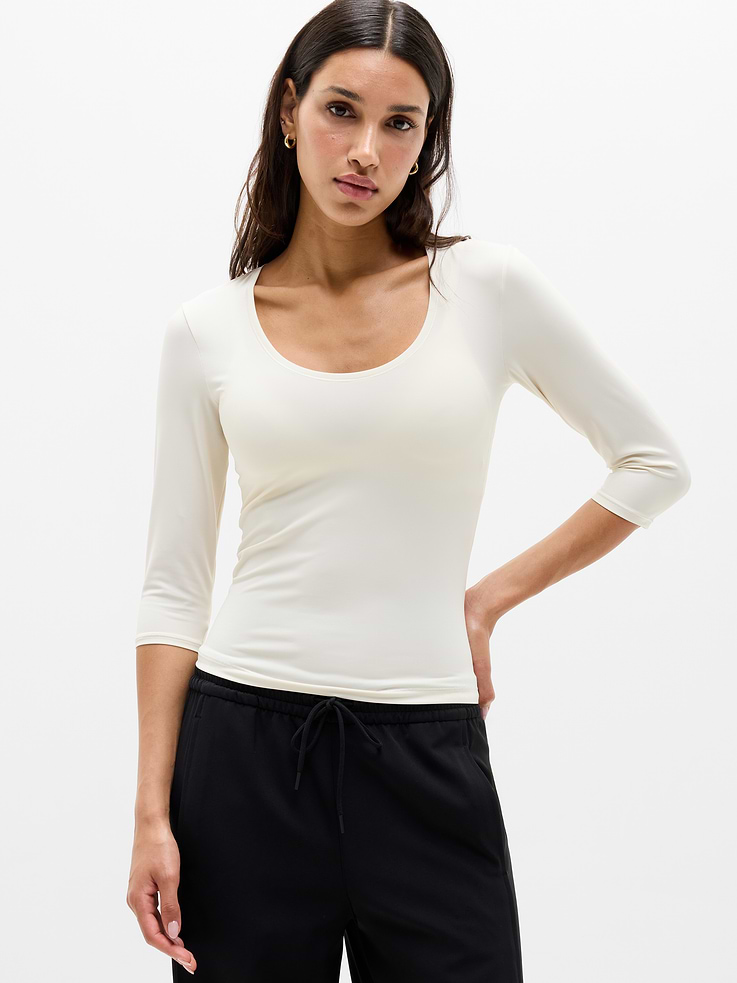 Image number 1 showing, Bodymove Scoop Midi Sleeve Tee