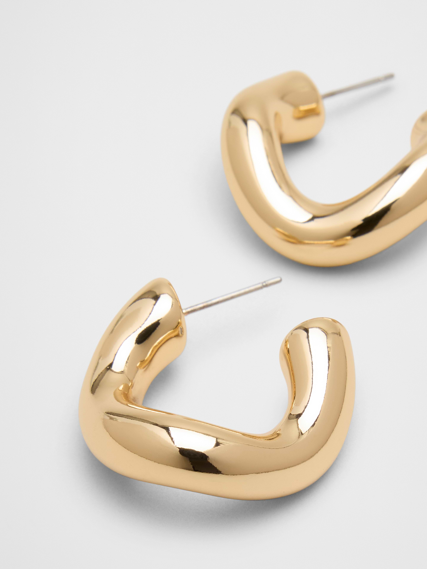 Image number 2 showing, Wavy Hoop Earrings