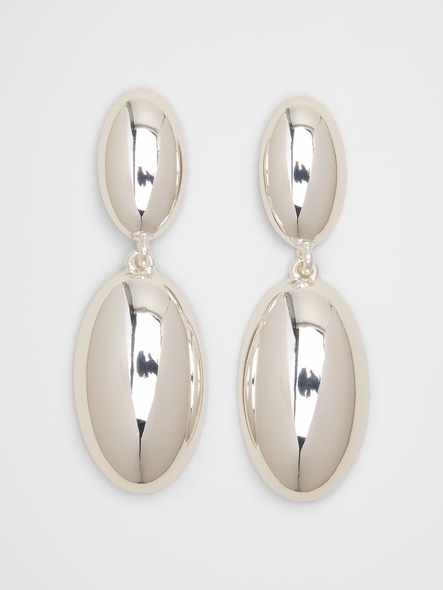 Image number 1 showing, Oval Pendant Drop Earrings