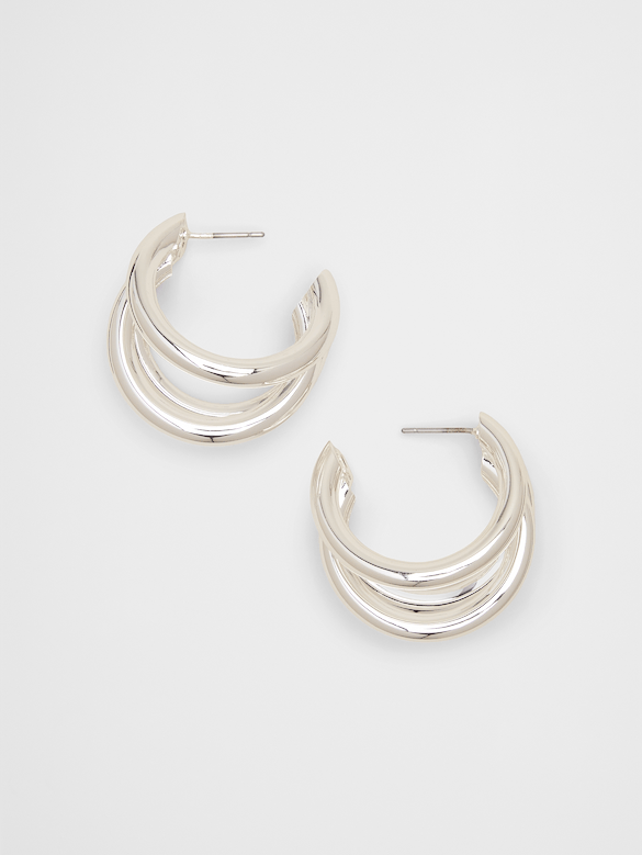 Triple Hoop Earrings