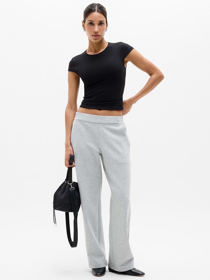 Image number 1 showing, Form Knit Mid Rise Straight Pant