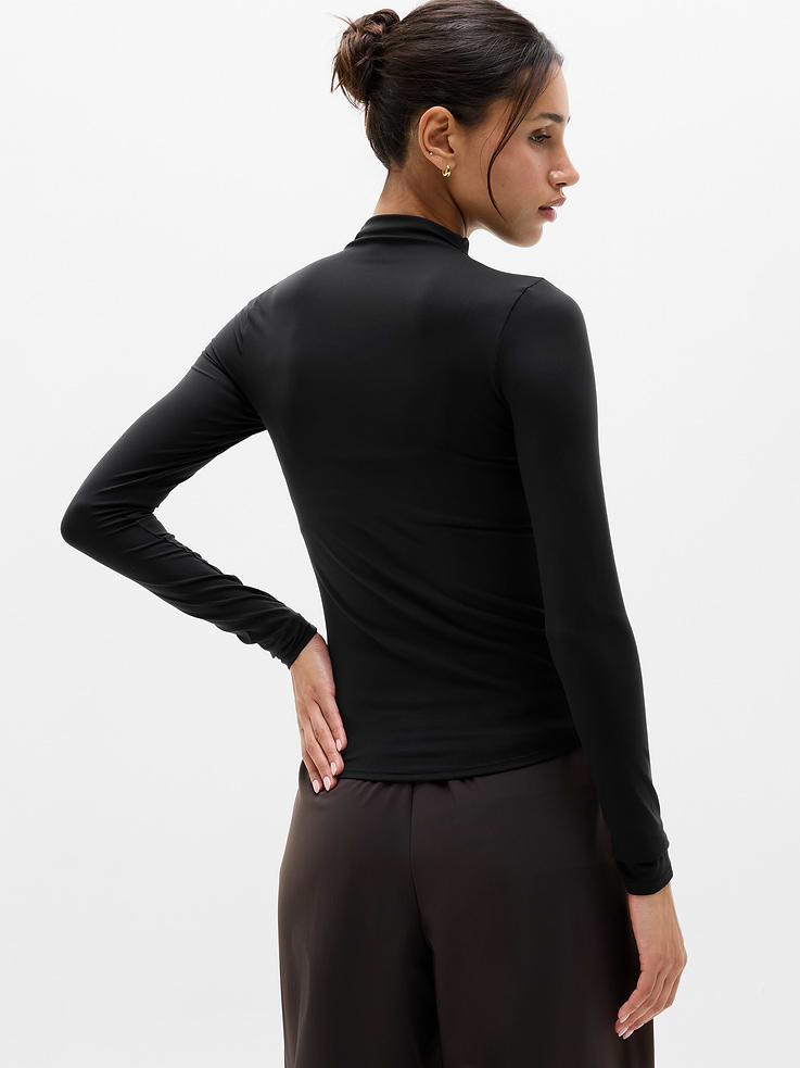 Image number 3 showing, BodyMove Mock Neck Top