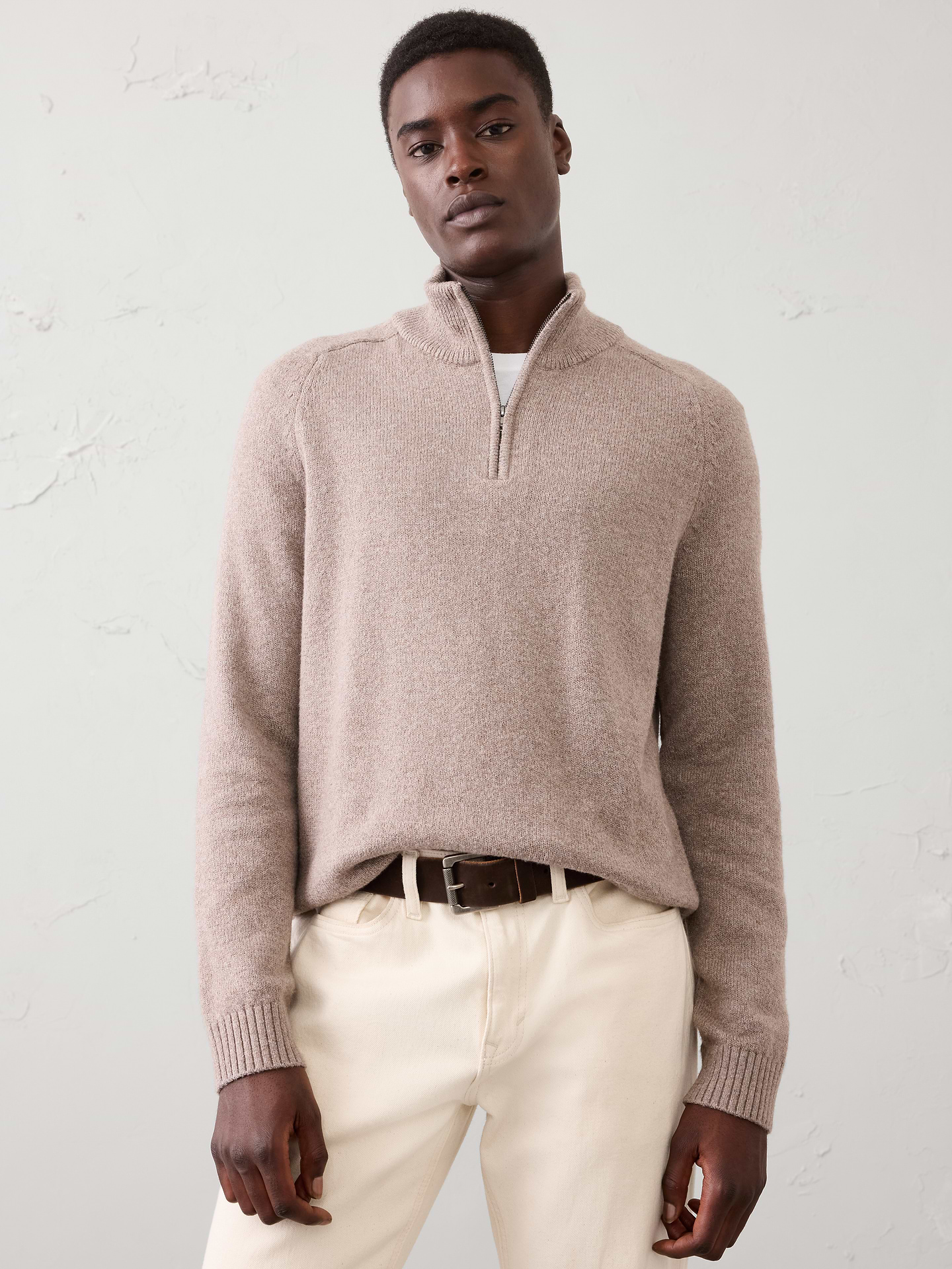 Image number 1 showing, Cozy Quarter-Zip Sweater