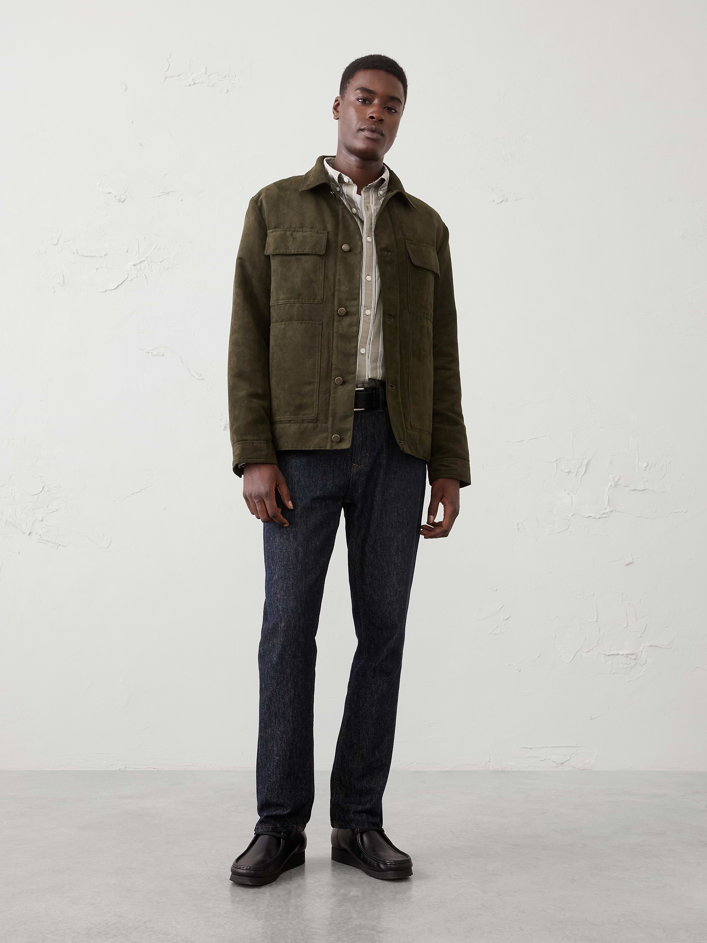 Image number 1 showing, Vegan Suede Jacket