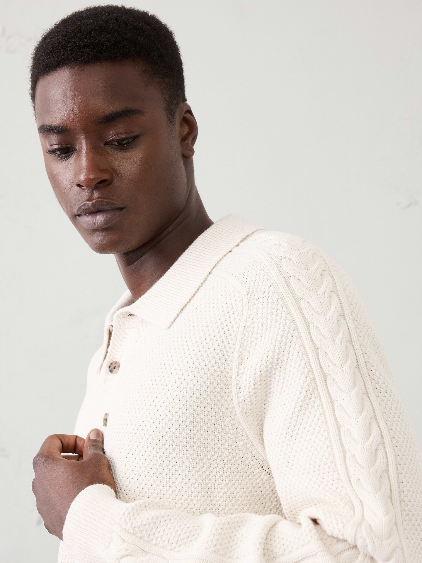 Image number 3 showing, Cable Sweater Polo