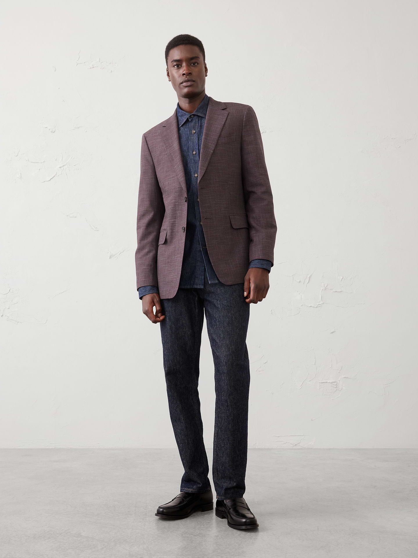Image number 1 showing, Hopsack Suit Jacket