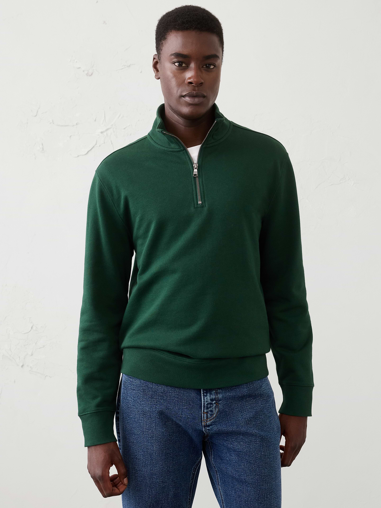 Image number 1 showing, Fleece Quarter-Zip Sweatshirt