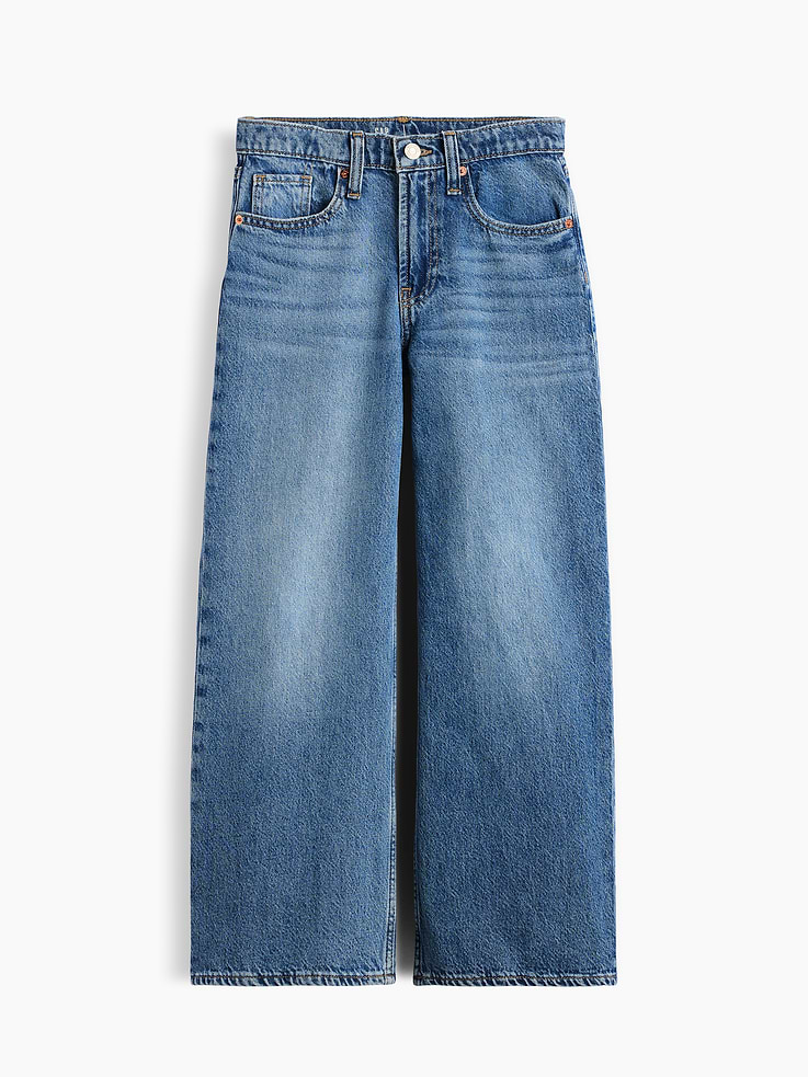 Image number 2 showing, Kids Low Rise Stride Wide-Leg Jeans