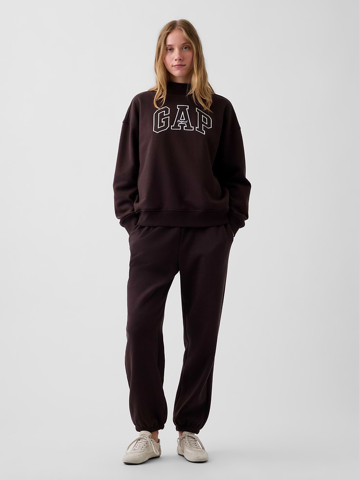 Image number 5 showing, VintageSoft Oversized Mockneck Logo Sweatshirt