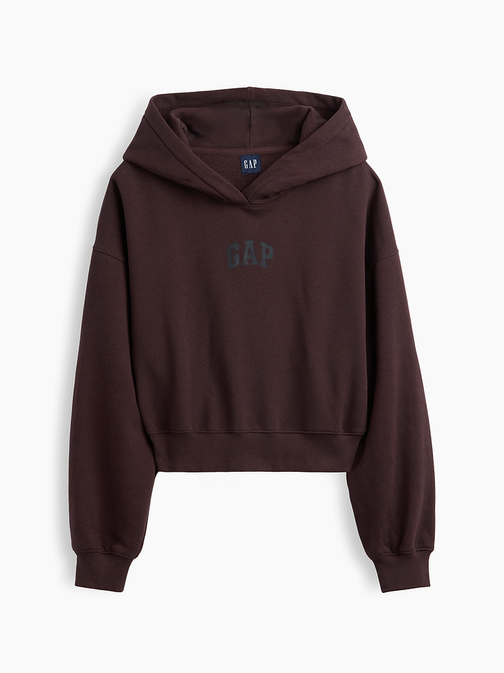 Image number 6 showing, VintageSoft Crop Logo Hoodie