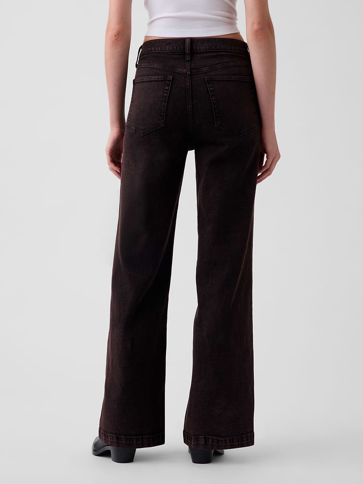 Image number 4 showing, High Rise Stride Wide-Leg Jeans
