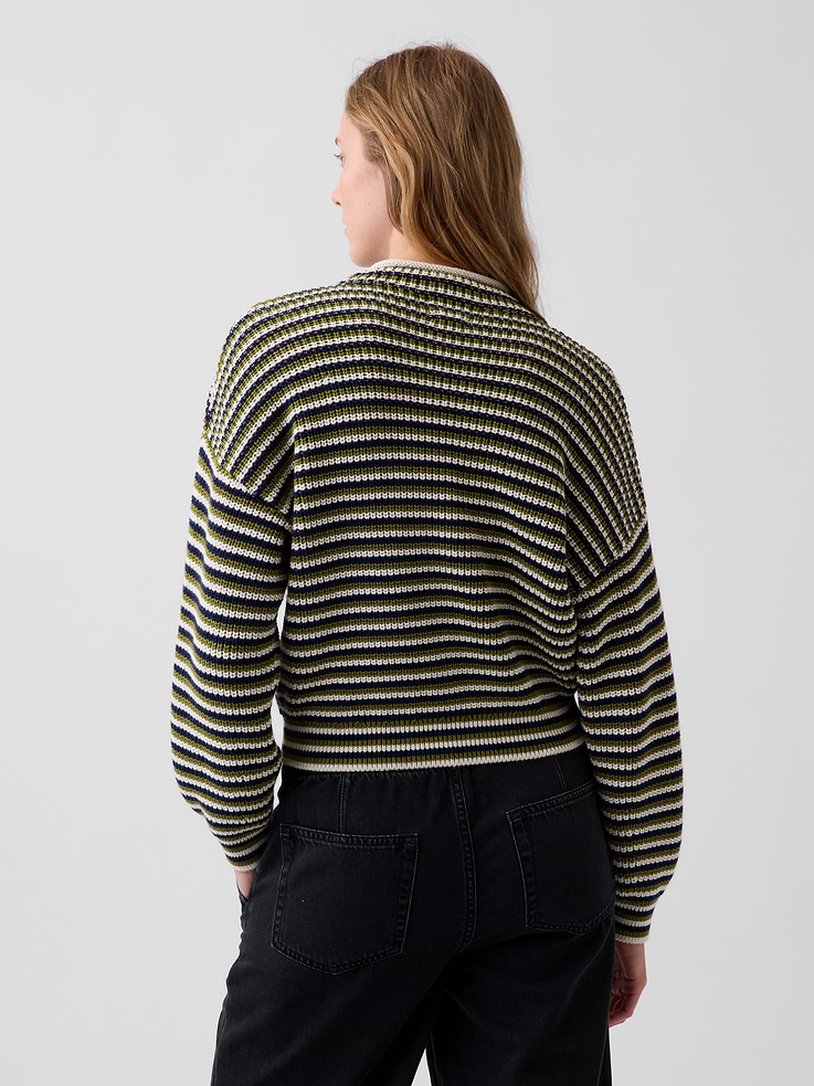 Image number 3 showing, 100% Cotton Oversized Rollneck Sweater