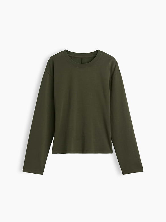 Knit Fitted-Waist T-Shirt