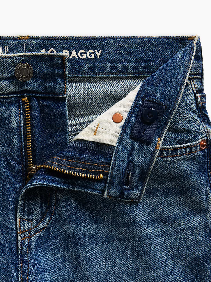 Image number 6 showing, Kids Baggy Taper Jeans