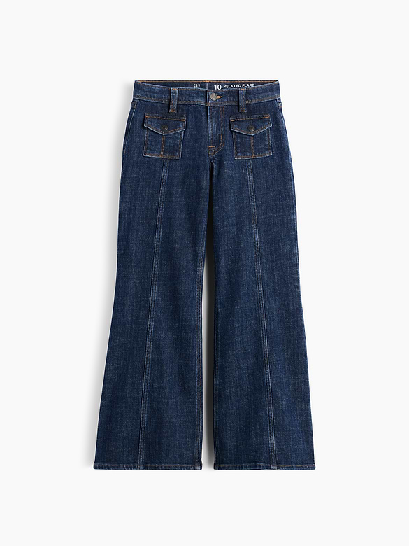 Kids Low Rise Relaxed Flare Jeans