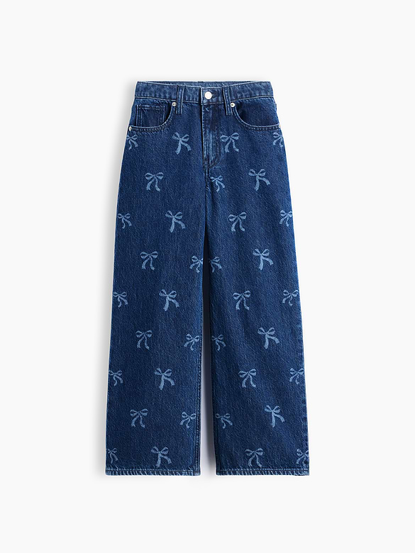 Kids Low Rise Stride Wide-Leg Jeans