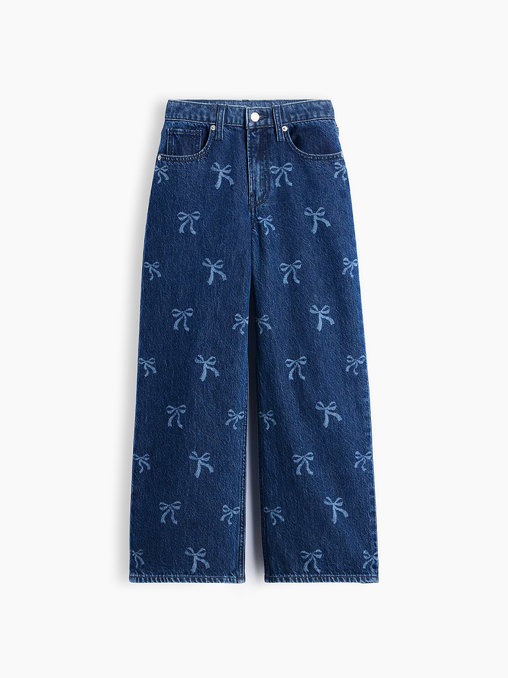 Image number 2 showing, Kids Low Rise Stride Wide-Leg Jeans
