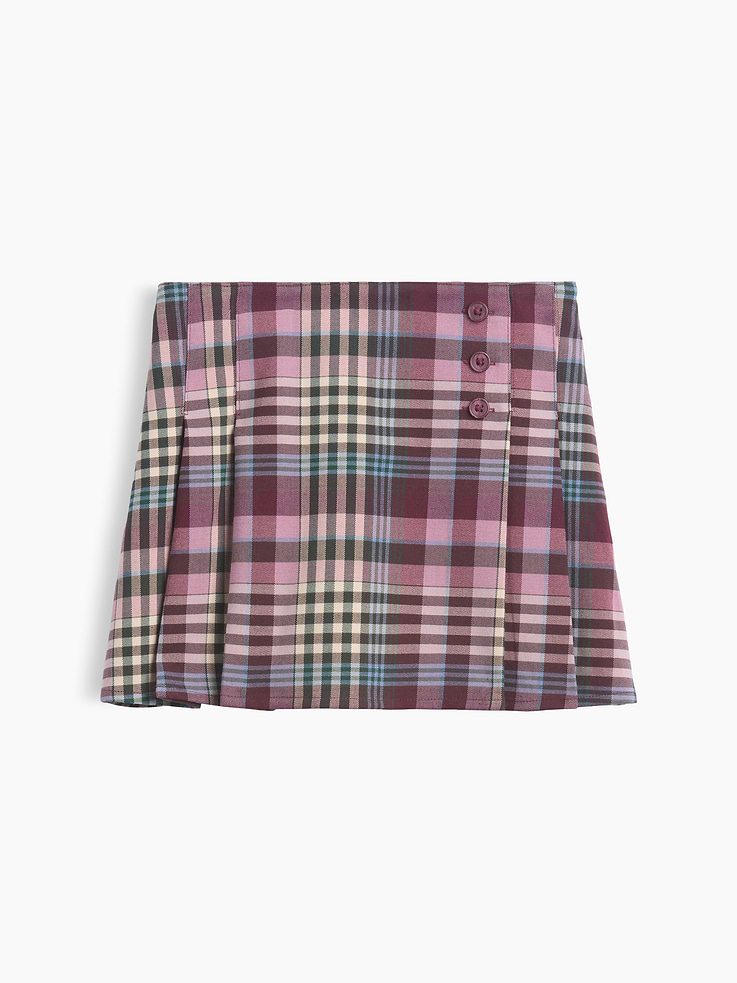 Image number 2 showing, Kids Plaid Pleated Skort